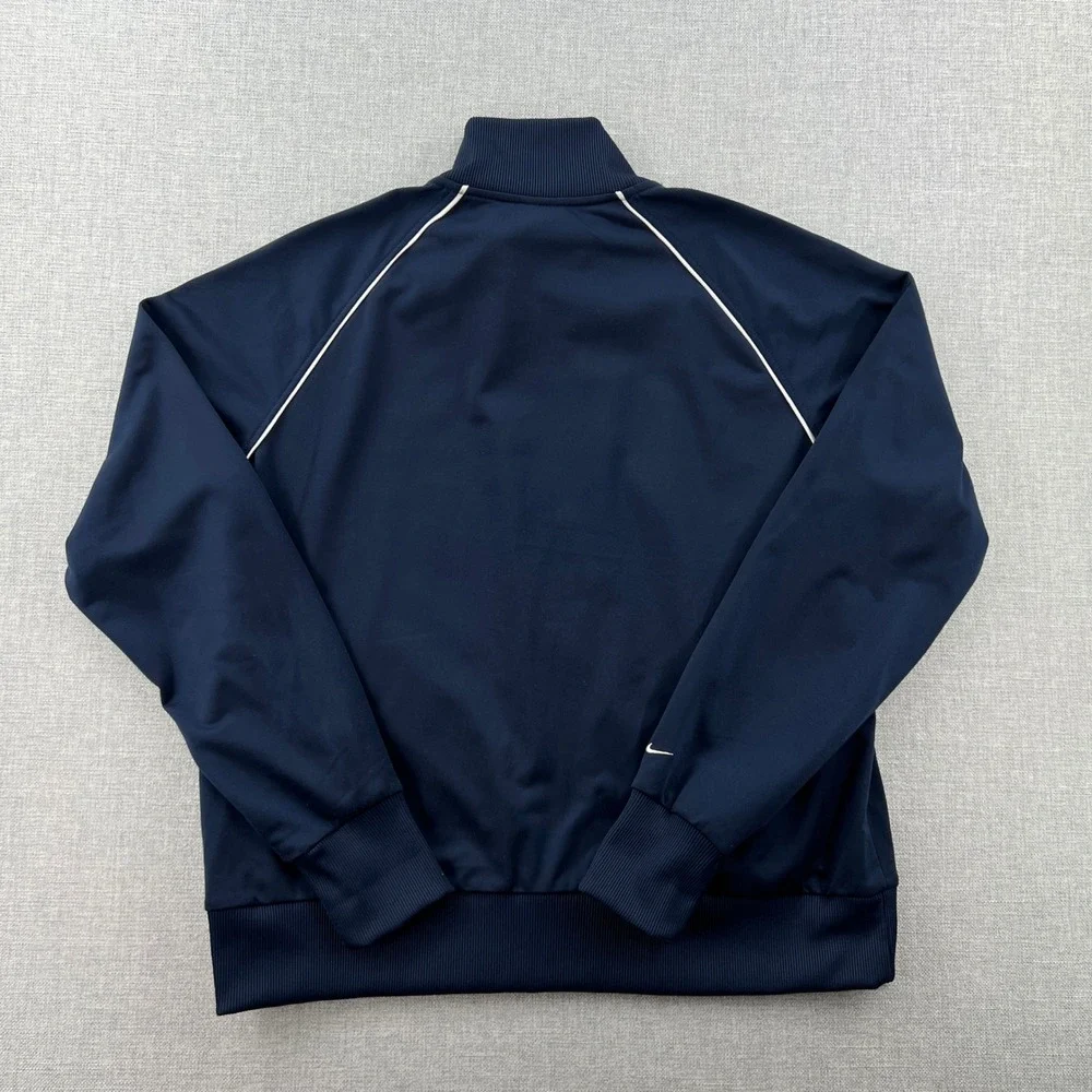 Vtg Y2K Nike Michigan Wolverines Track Jacket Youth XL Women Large Blue Full Zip